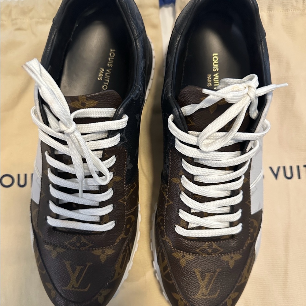 Louis Vuitton Monogram Brown and White Sneakers